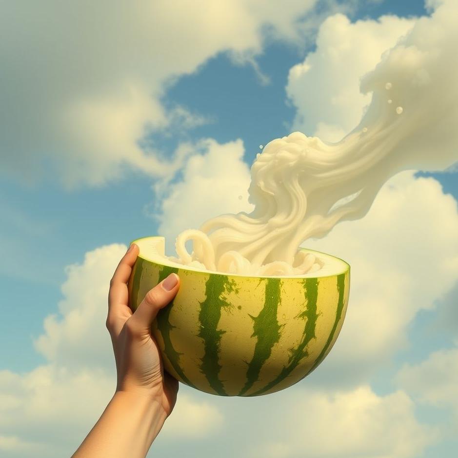 Dream : Holding a melon in a dream