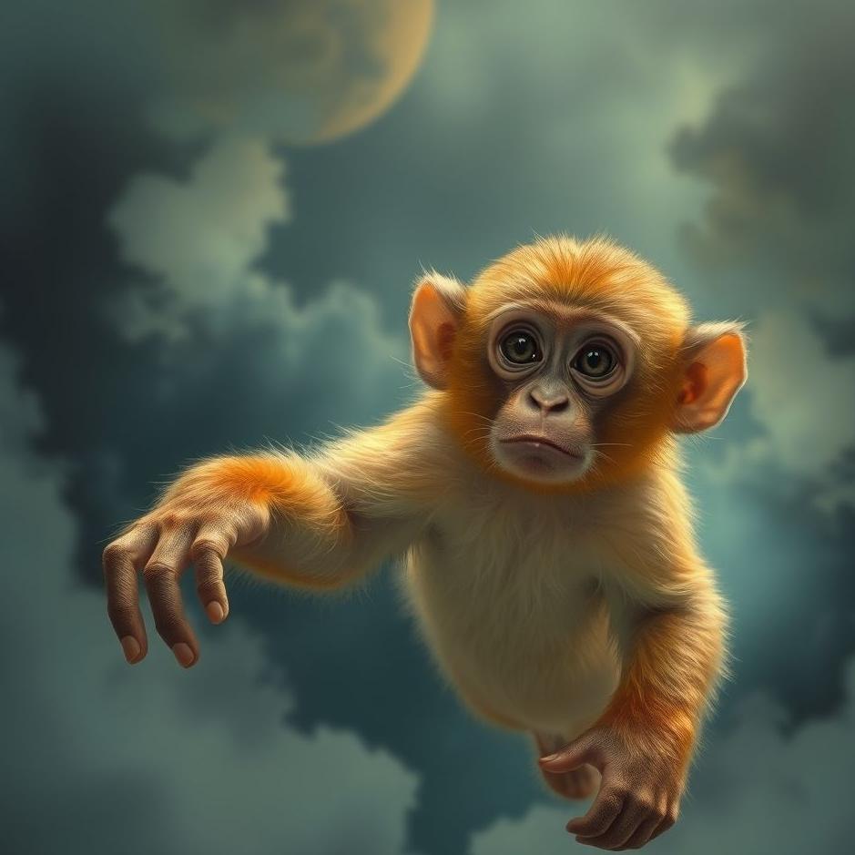 Dream : Holding a monkey's hand in a dream