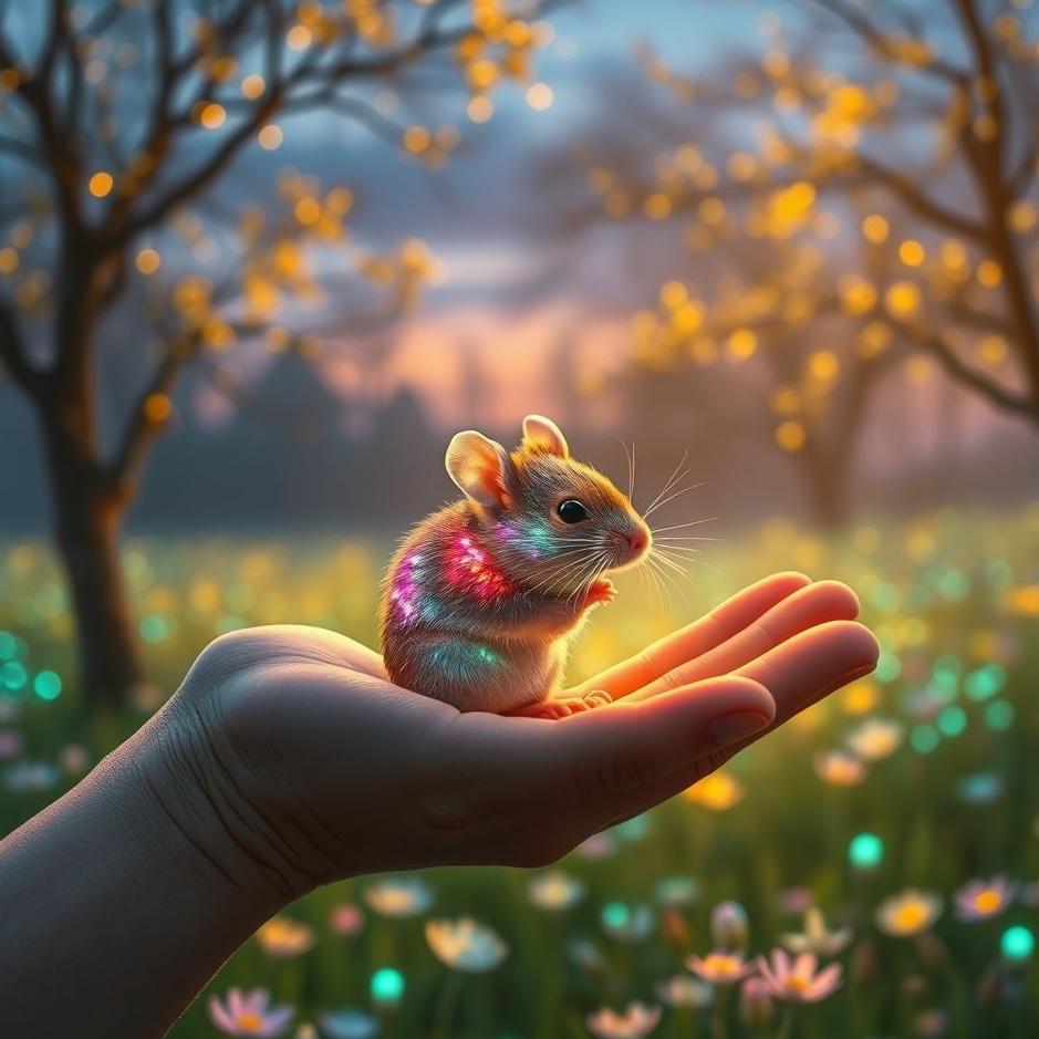 Dream : Holding a mouse in your hand in your dream