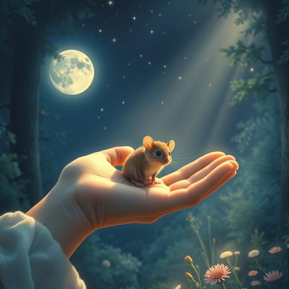 Dream : Holding a mouse with one's hand in a dream