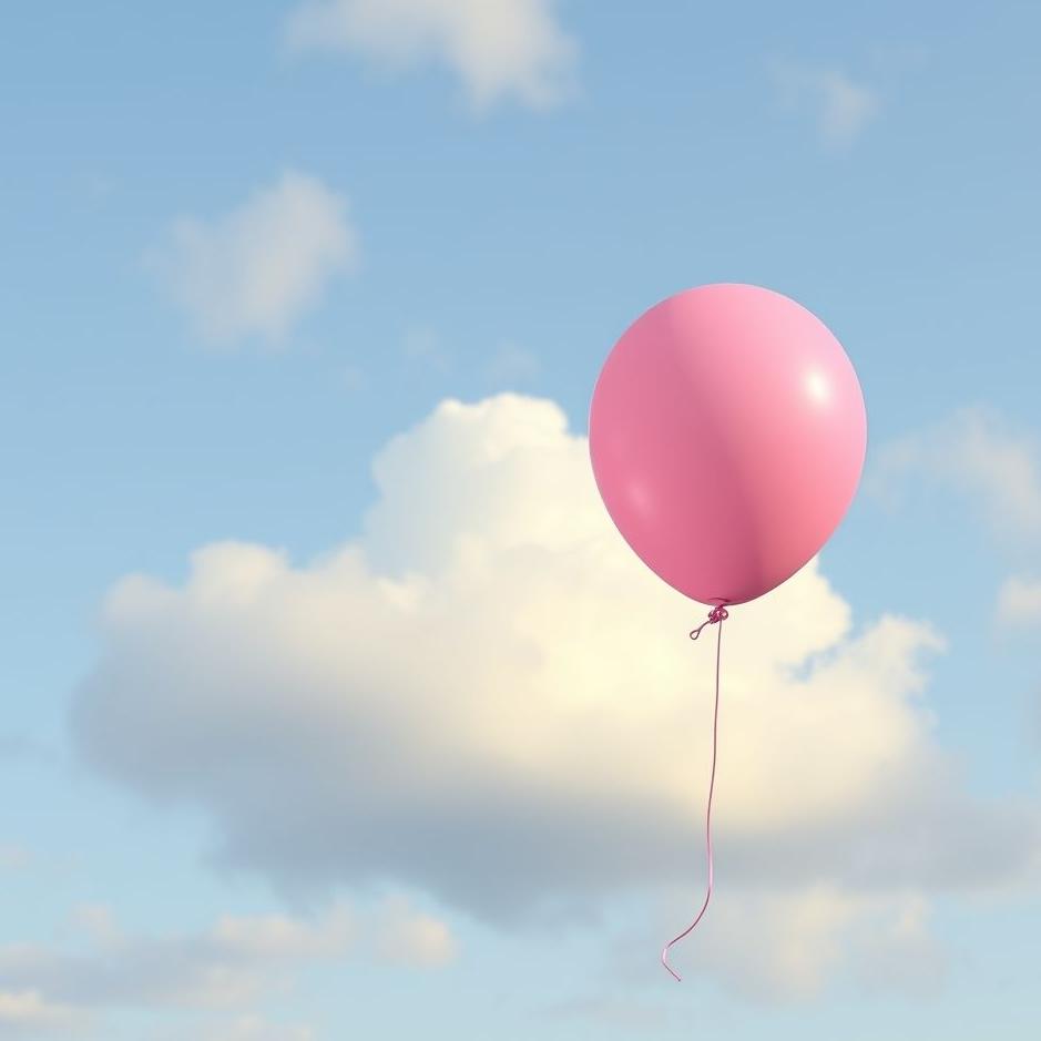 Dream : Holding a pink balloon in a dream