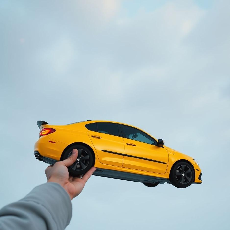 Dream : Holding a sliding car in a dream