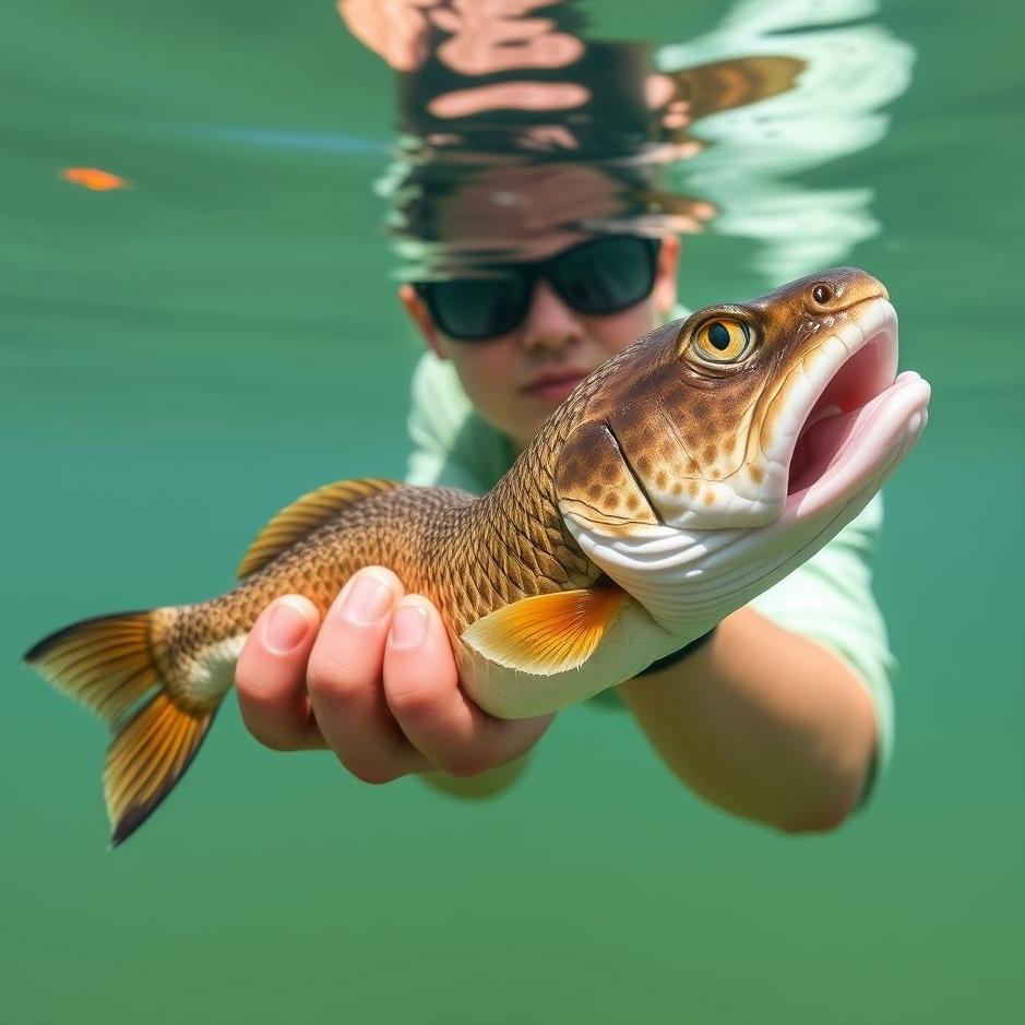 Dream : Holding a snake instead of a fish