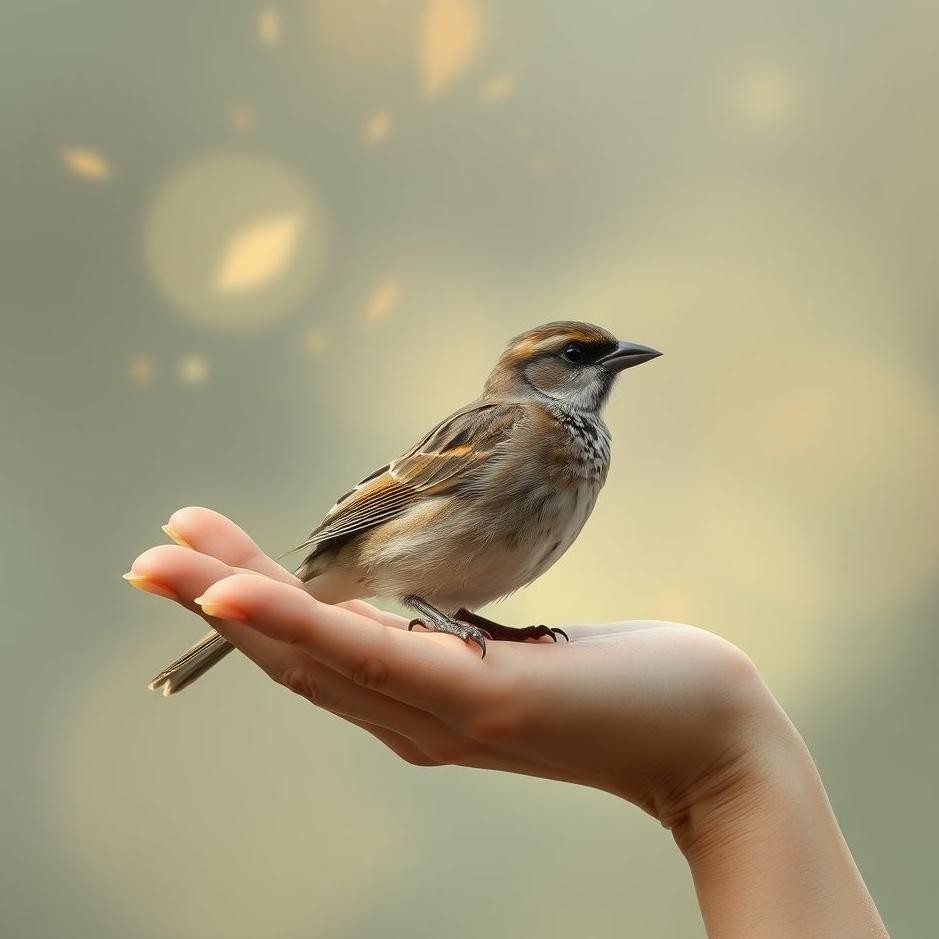 Dream : Holding a sparrow in a dream