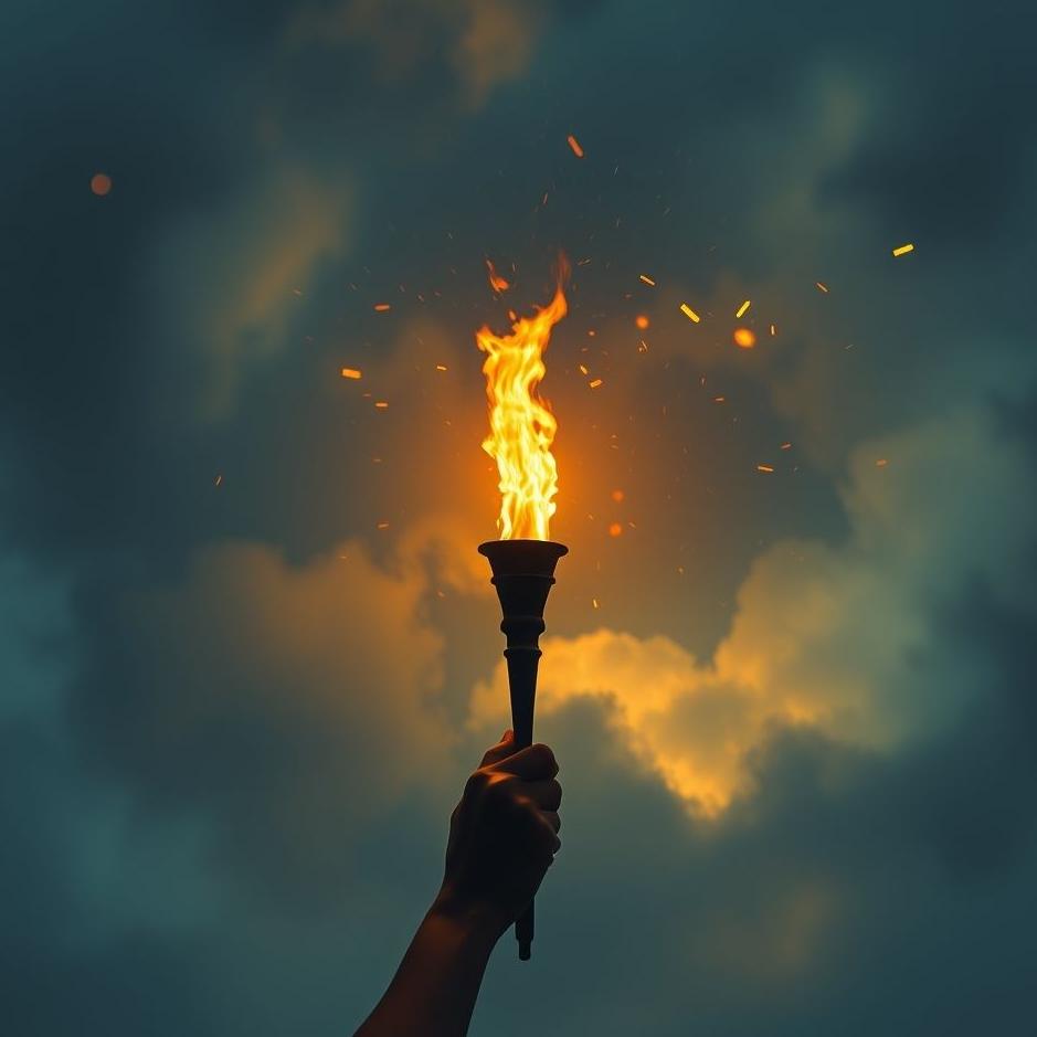 Dream : Holding a torch in a dream