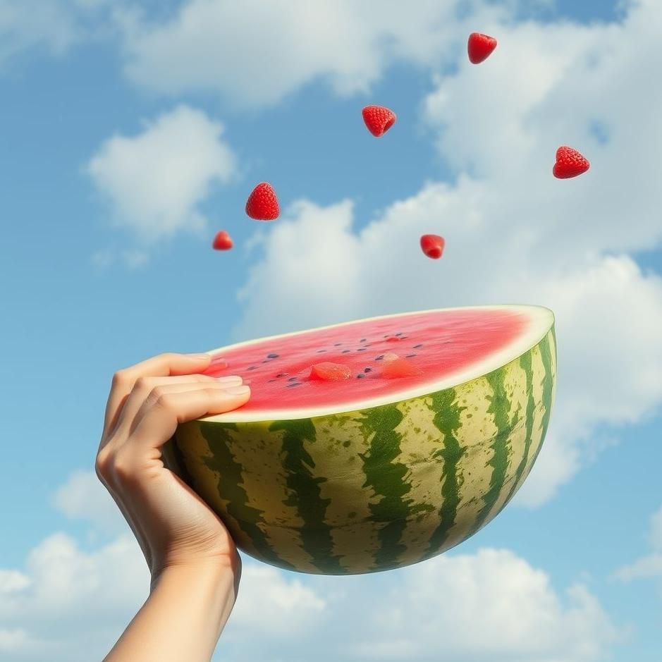 Dream : Holding a watermelon in a dream