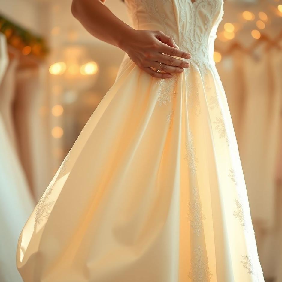 Dream : Holding a wedding dress in your dream