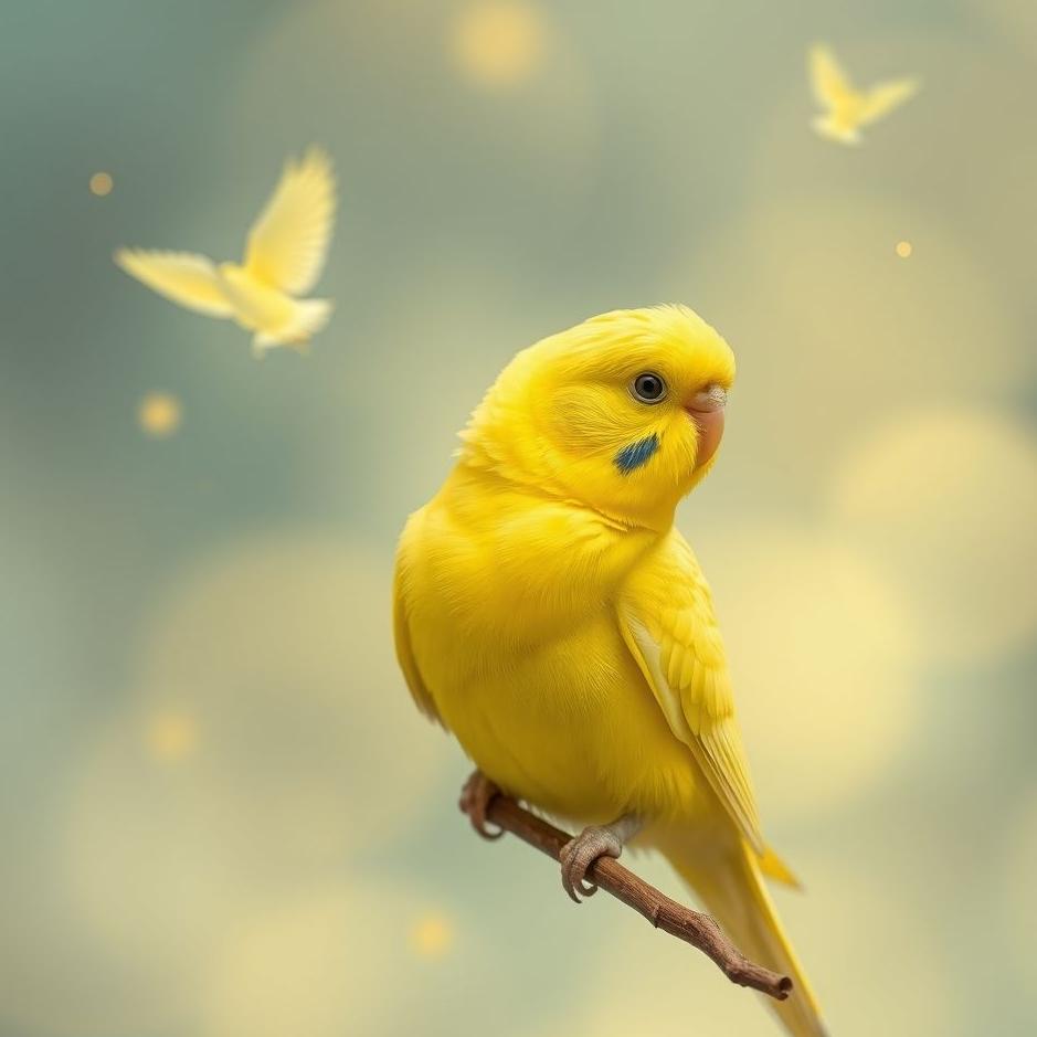 Dream : Holding a yellow budgie in a dream