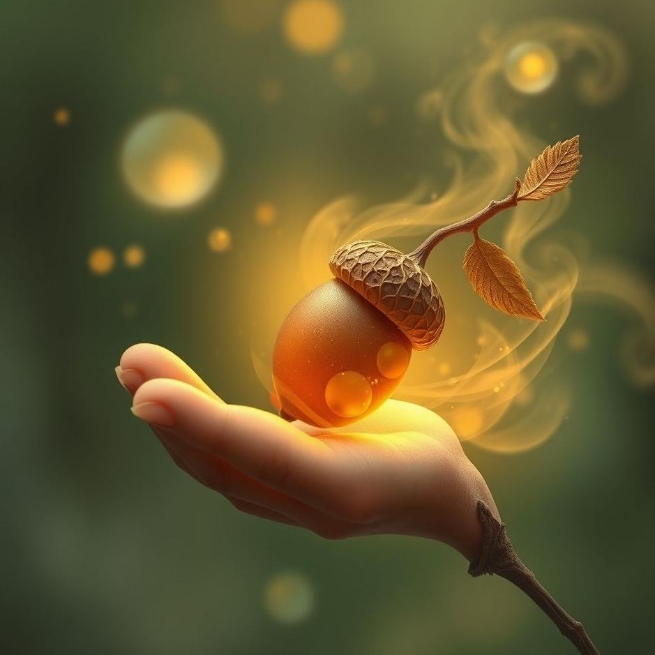 Dream : Holding an acorn in a dream