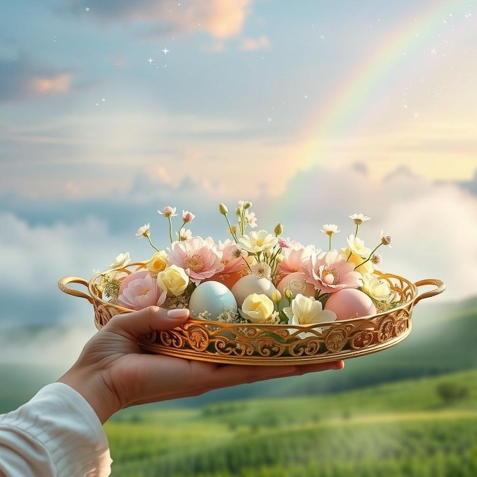 Dream : Holding an April tray in a dream