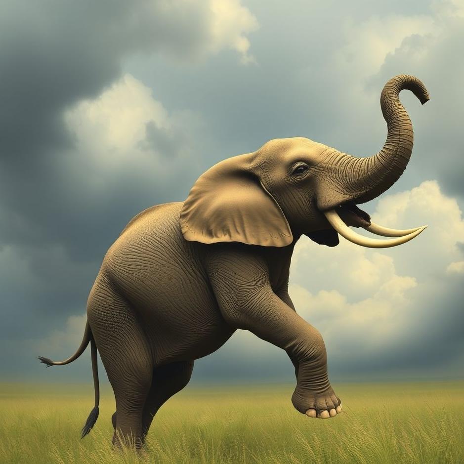 Dream : Holding an elephant in your arms in a dream