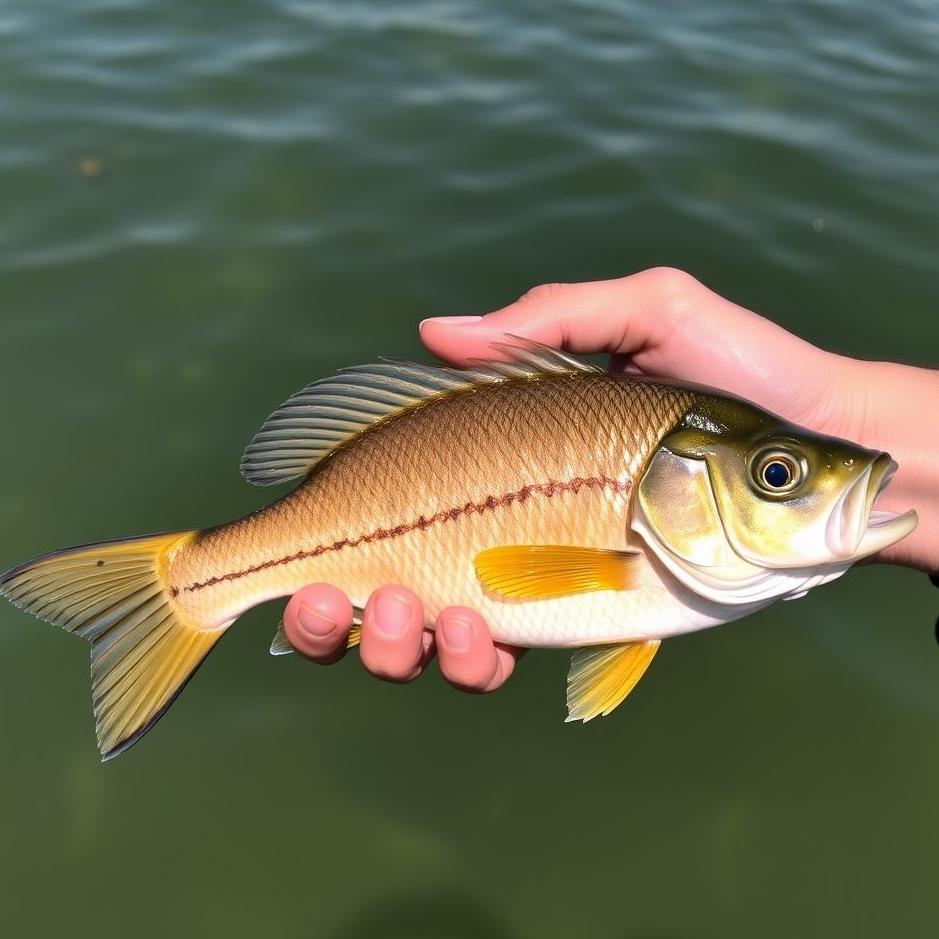 Dream : Holding fish by hand
