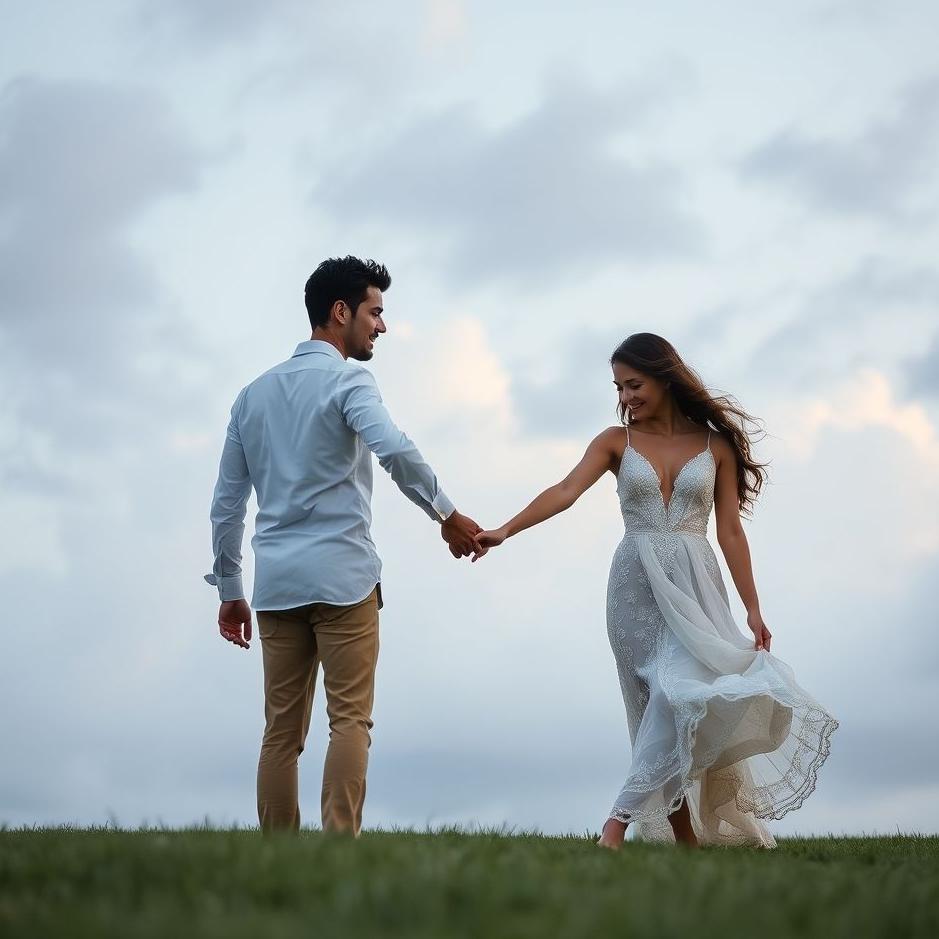 Dream : Holding hands with your fiancé in a dream