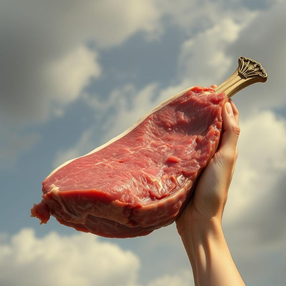 Dream : Holding meat in a dream