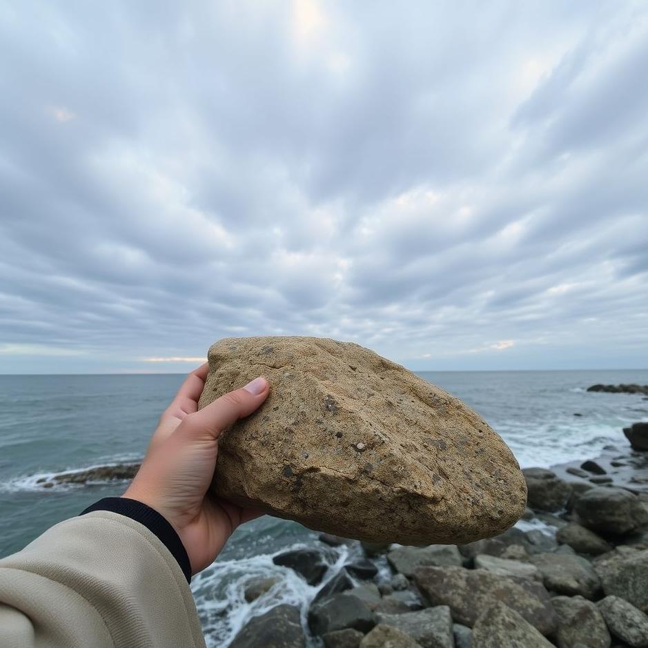 Dream : Holding on to a rock in a dream
