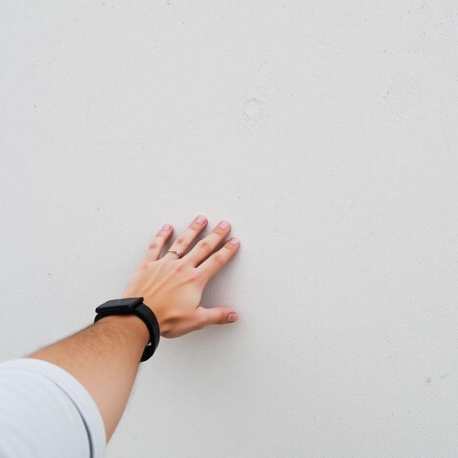 Dream : Holding on to a wall 