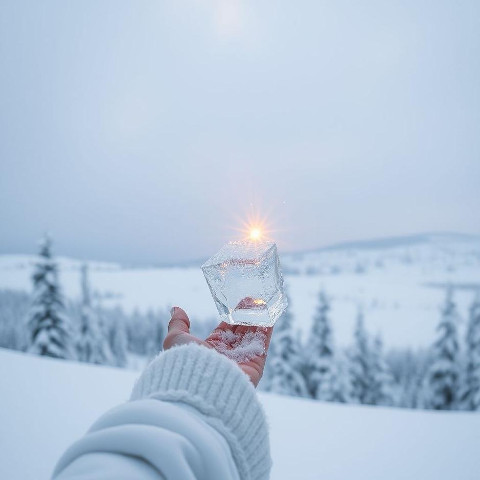 Dream : Holding on to snow in a dream