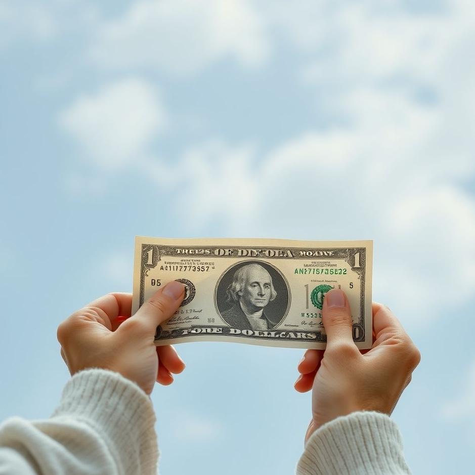 Dream : Holding paper money in a dream