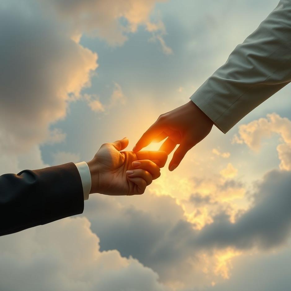 Dream : Holding the hand of a colleague in a dream