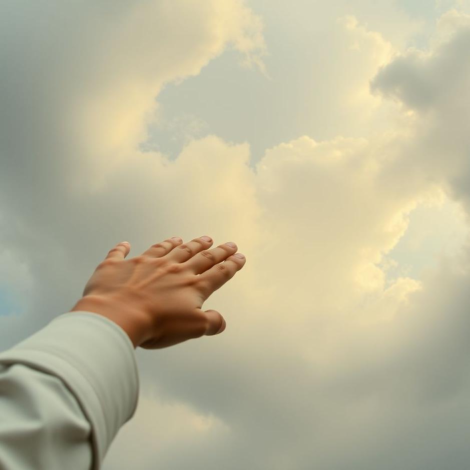 Dream : Holding the hand of a young man in a dream