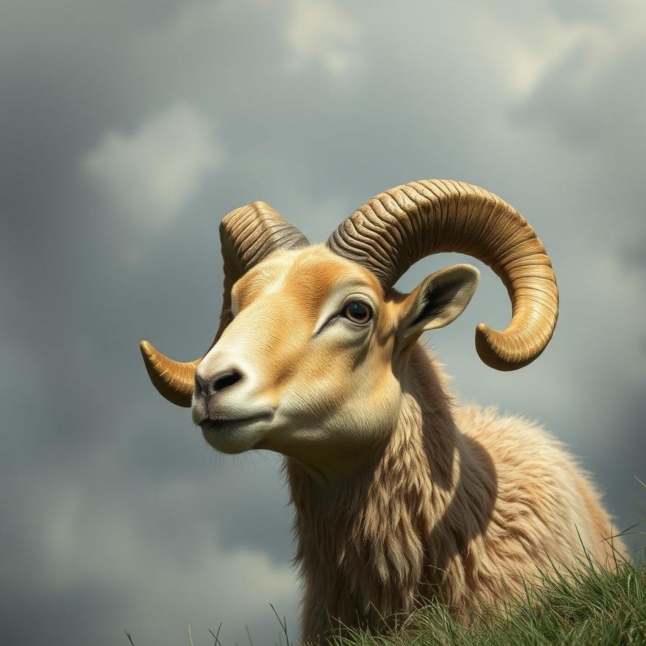 Dream : Holding the horns of a ram in a dream