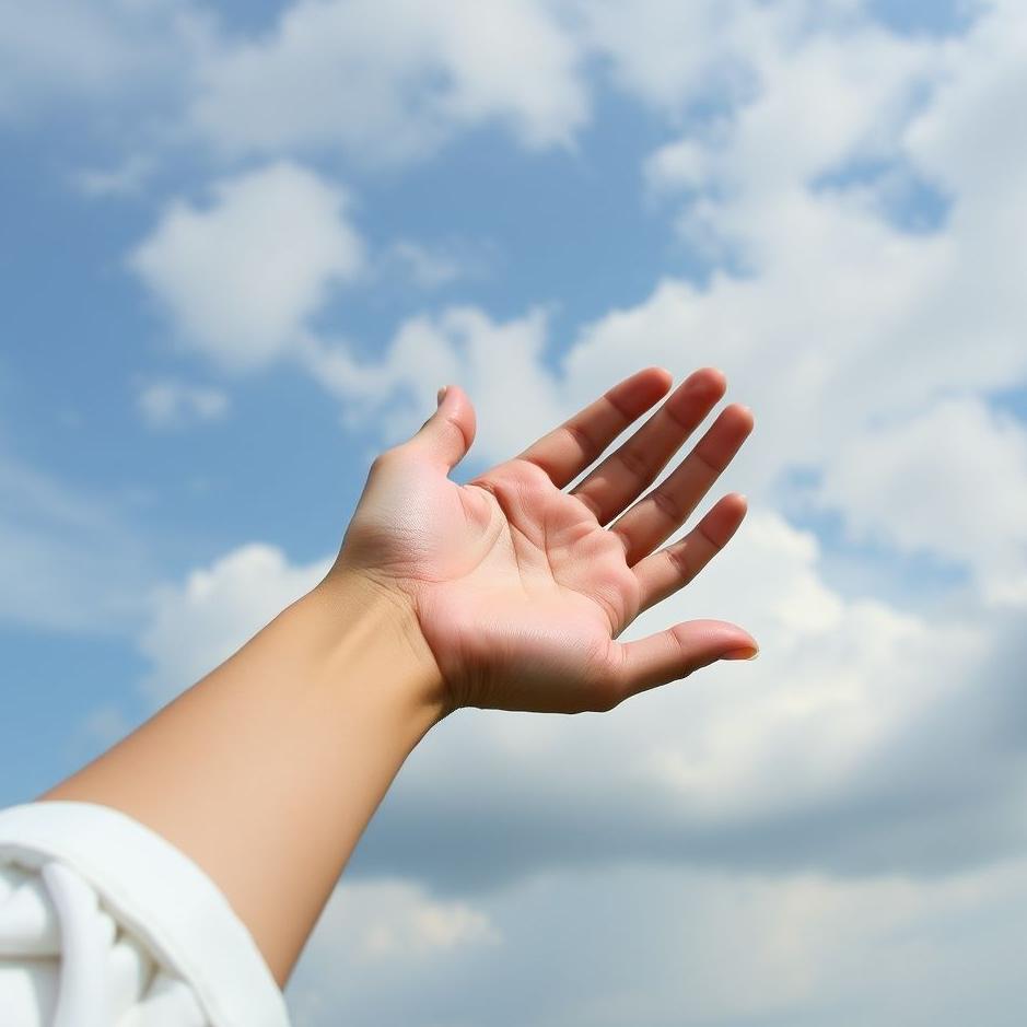 Dream : Holding the left hand in a dream