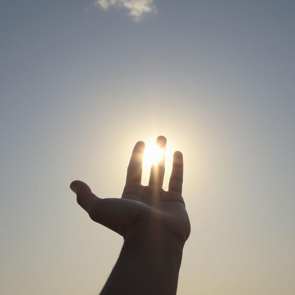 Dream : Holding the sun in your hand in your dream