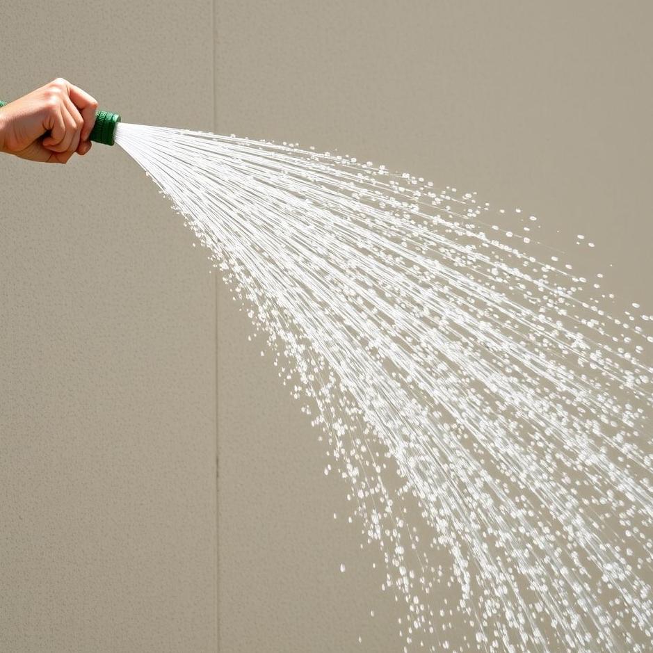 Dream : Holding water on a wall with a hose