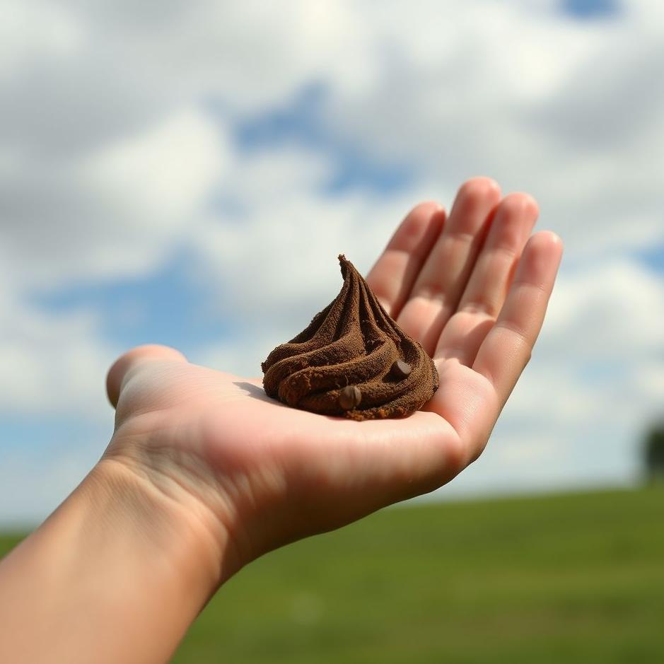 Dream : Holding your own poop in your hand in a dream