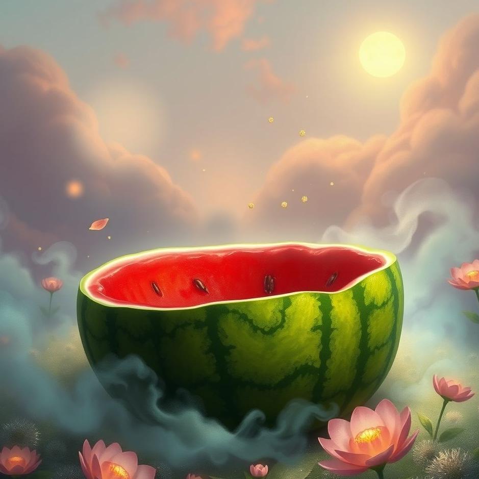 Dream : Hollowed-out watermelon in a dream