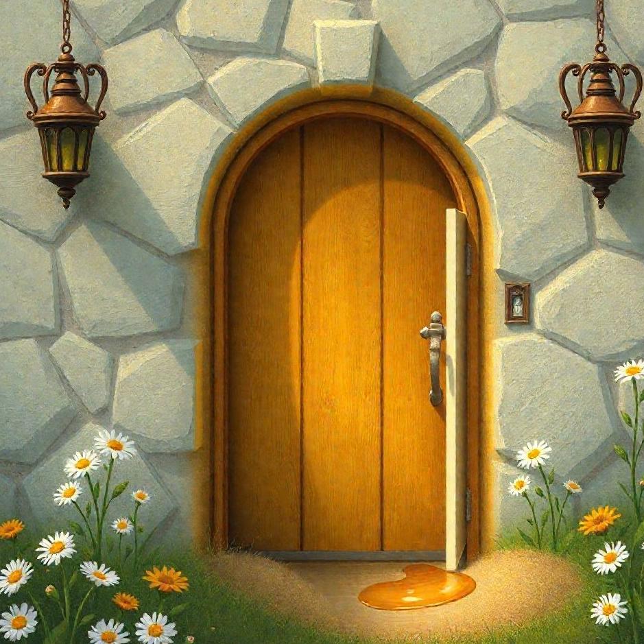 Dream : Honey at the door in a dream