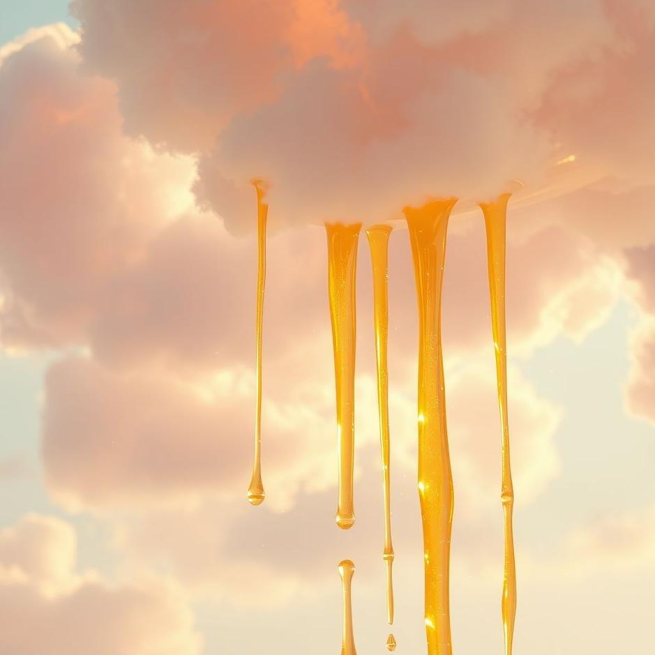 Dream : Honey falling from the sky in a dream