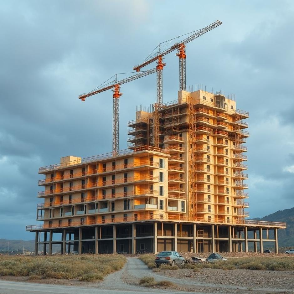 Dream : Hotel under construction in a dream