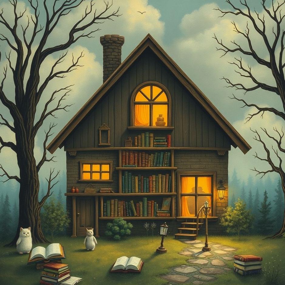 Dream : House full of books in a dream