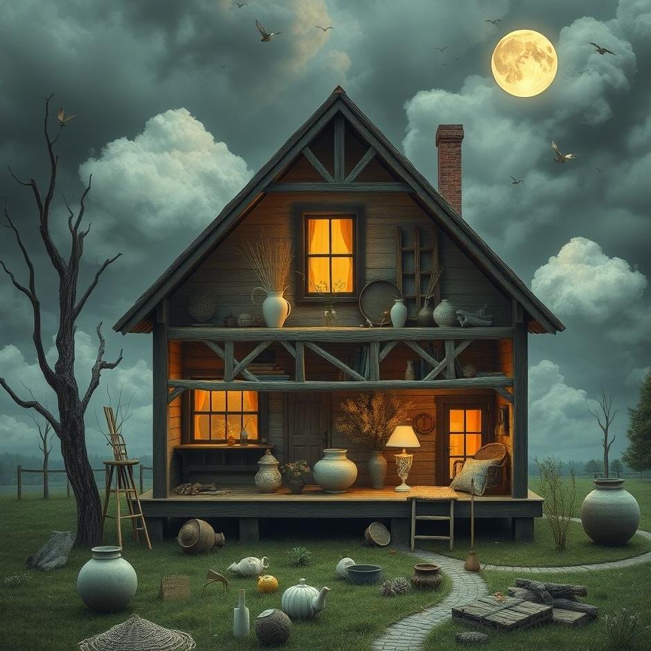Dream : House full of objects in a dream