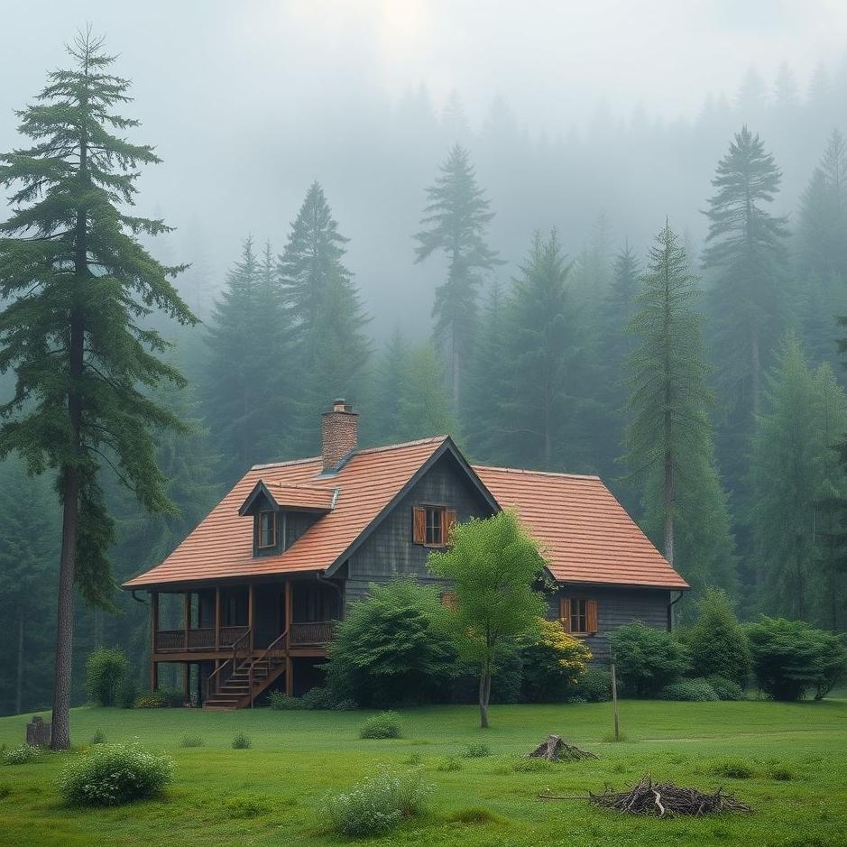 Dream : House with a forest view in a dream