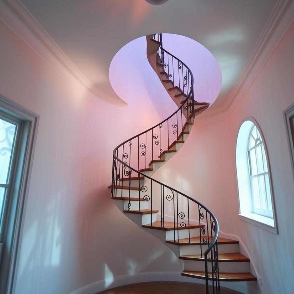 Dream : House with stairs inside in a dream