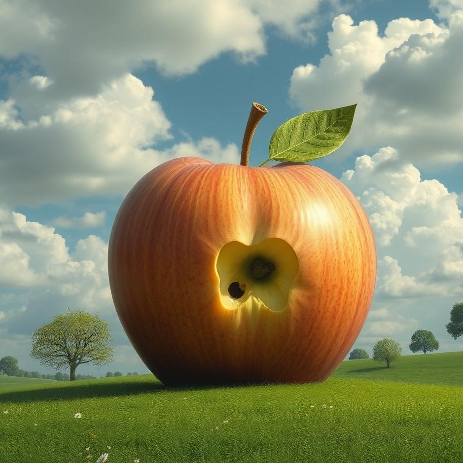 Dream : Huge apple in a dream