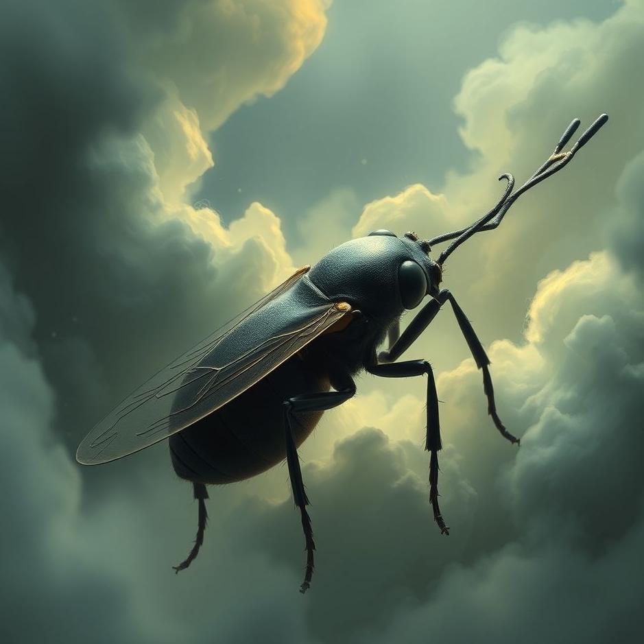 Dream : Huge black insect in a dream
