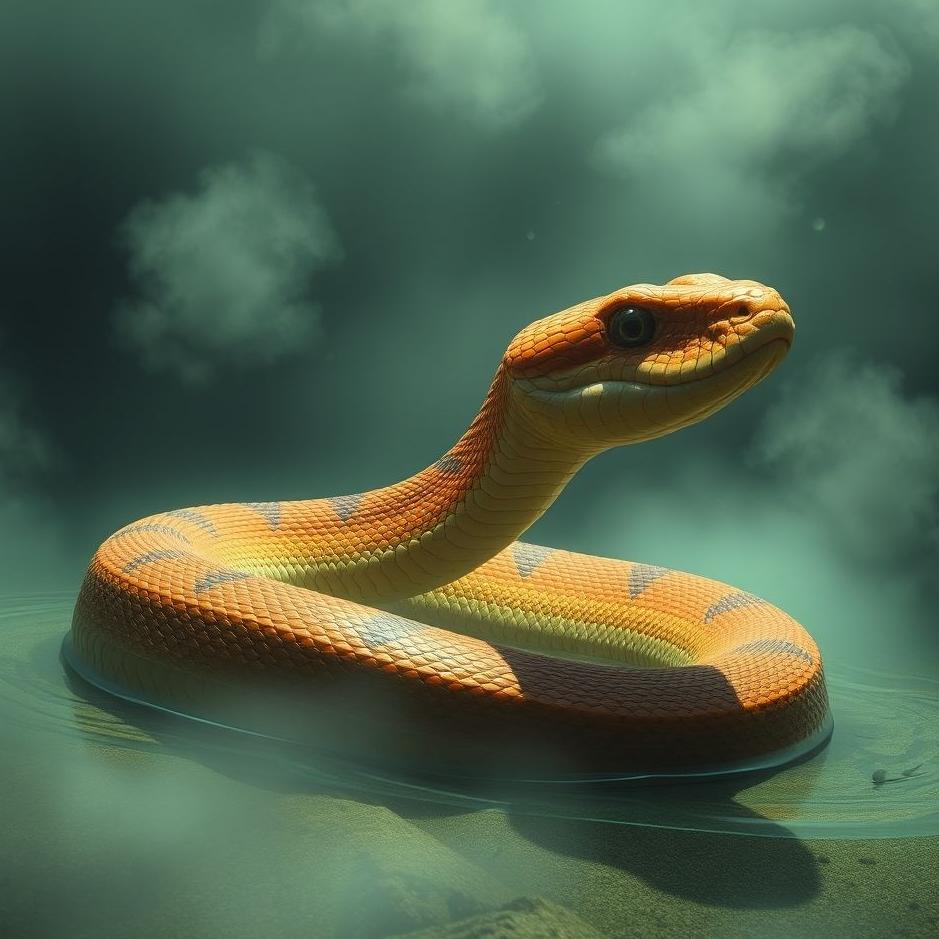 Dream : Huge brown snake in a dream