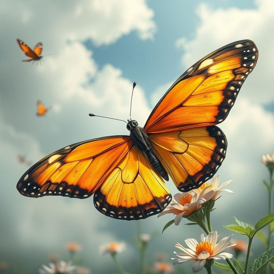 Dream : Huge butterfly in a dream