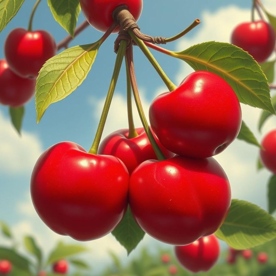 Dream : Huge cherries in a dream