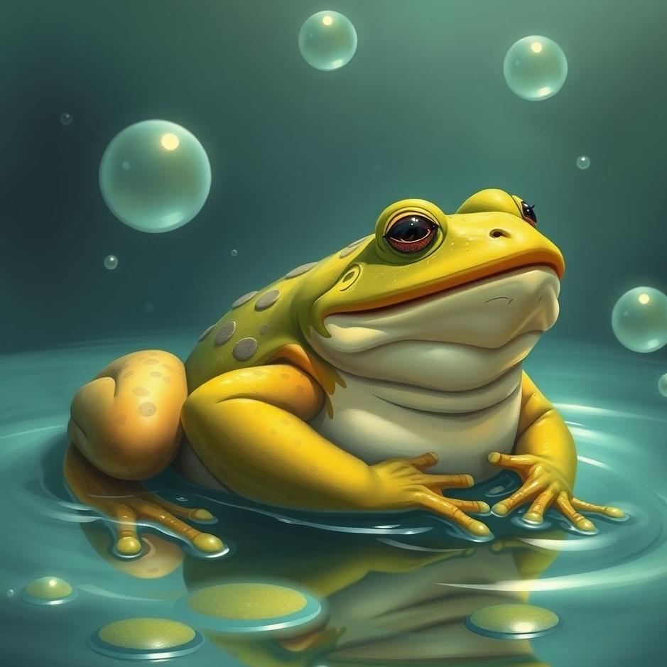 Dream : Huge frog in a dream