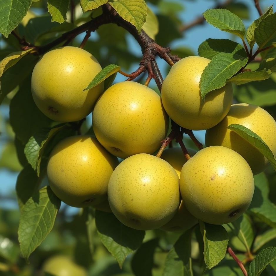 Dream : Huge green plums in a dream