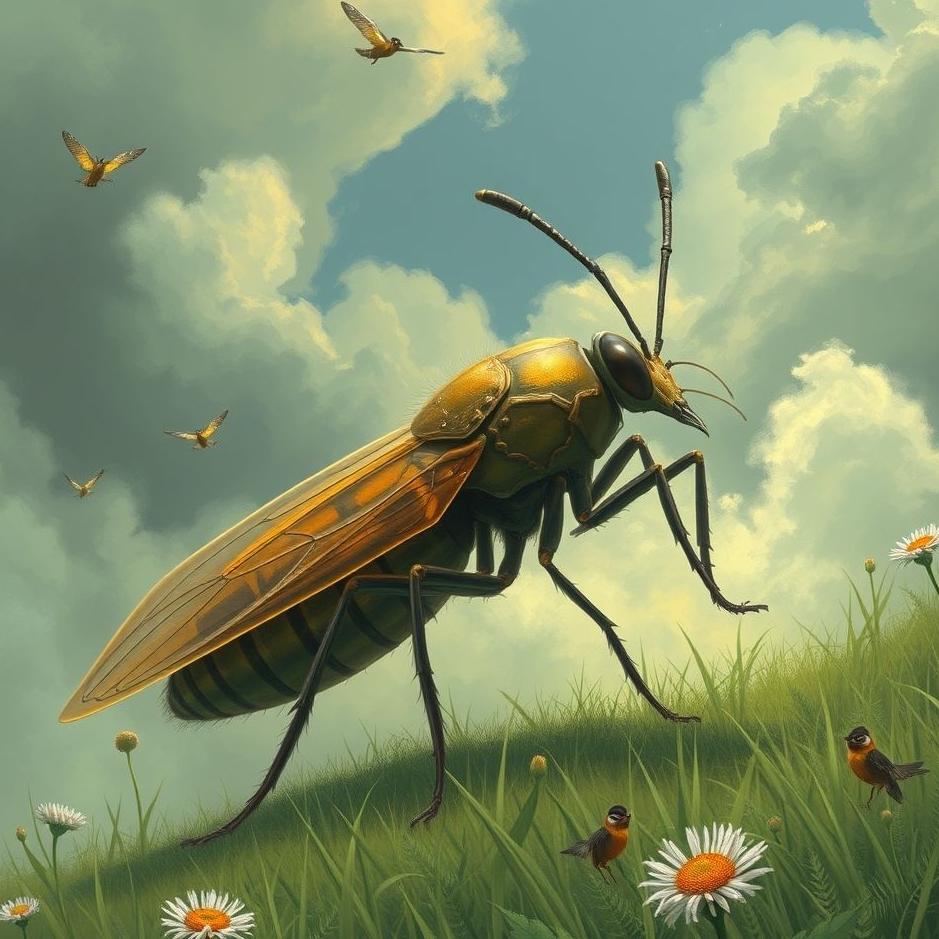 Dream : Huge insect chasing in a dream