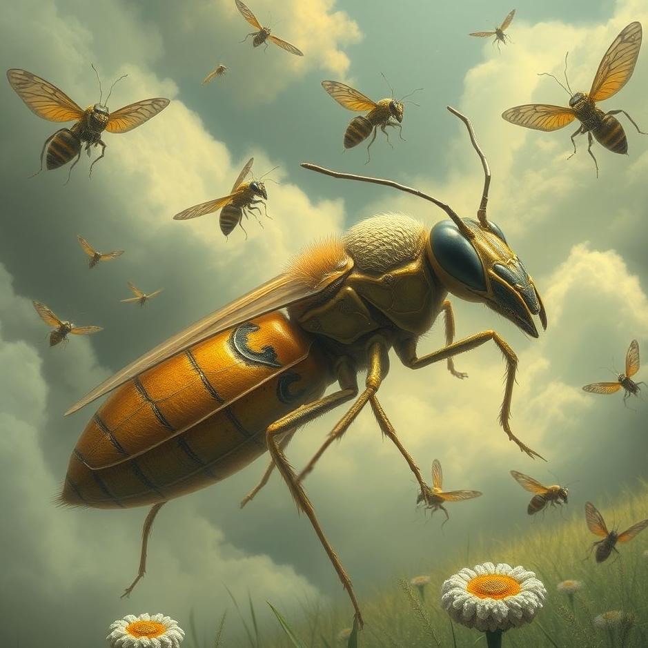 Dream : Huge insects in a dream