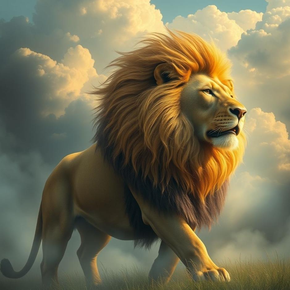 Dream : Huge lion in a dream