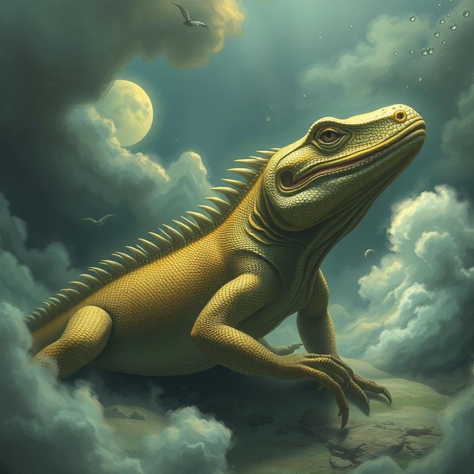 Dream : Huge lizard in a dream