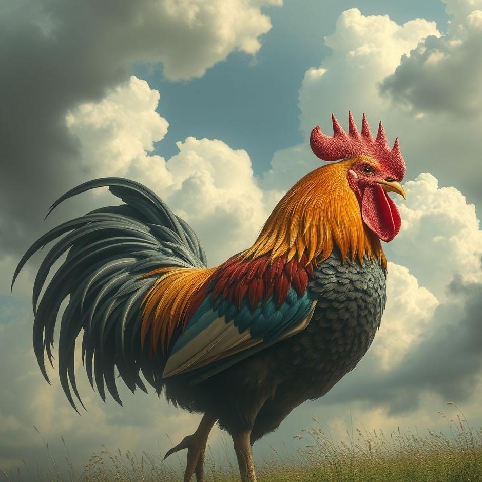 Dream : Huge rooster in a dream