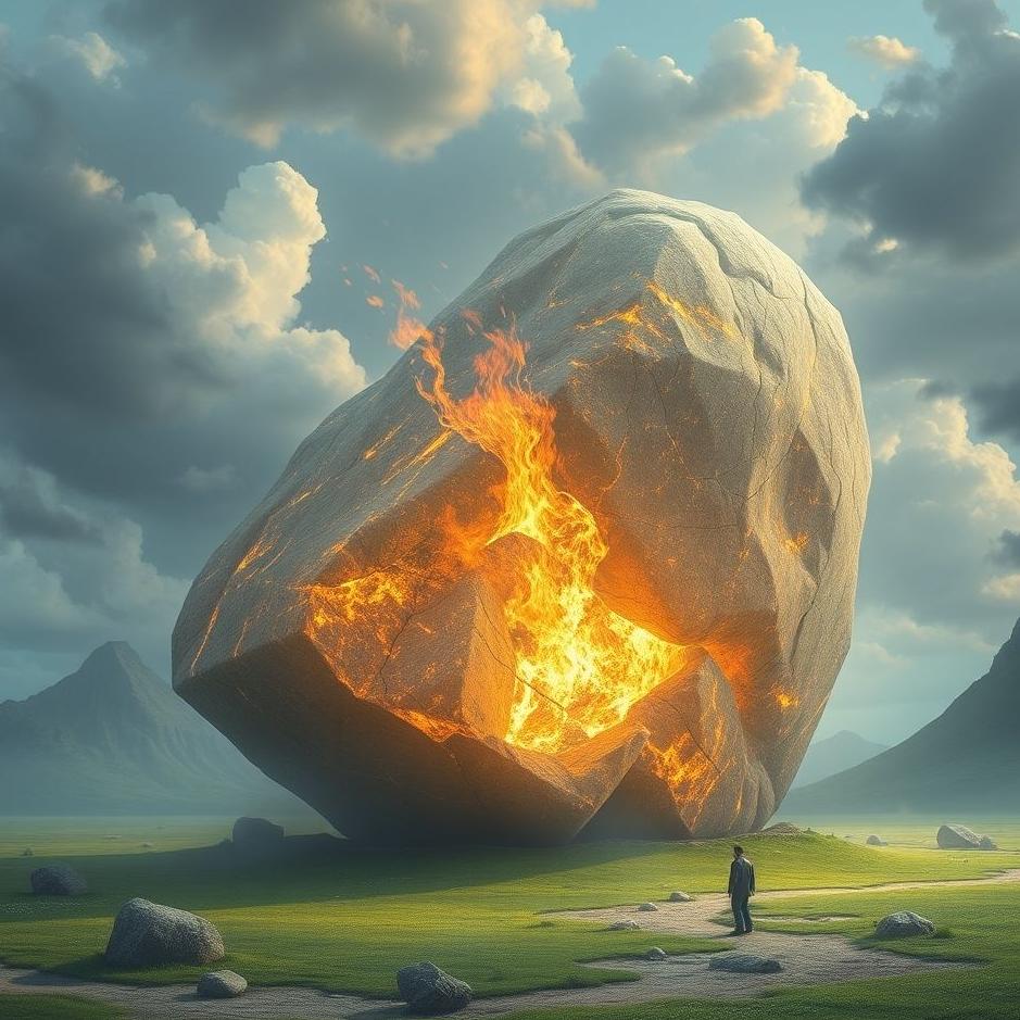 Dream : Huge single stone in a dream